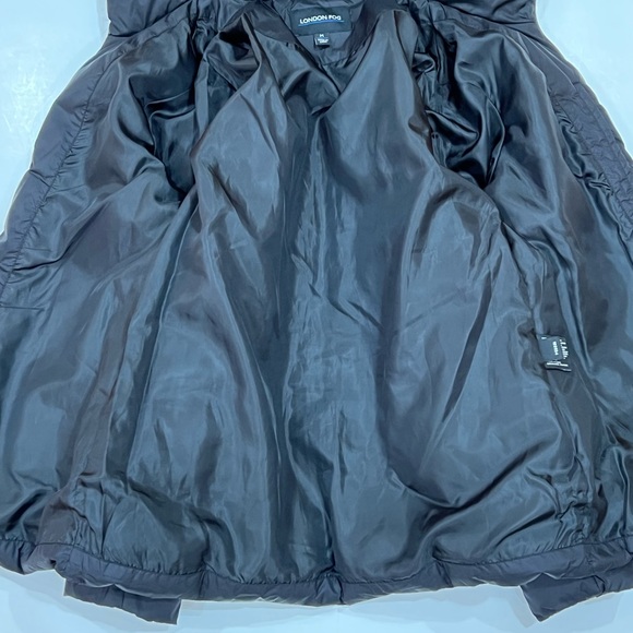 London Fog Faux Fur Hooded Down/Waterfowl Zip Puffer Coat - Picture 7 of 10